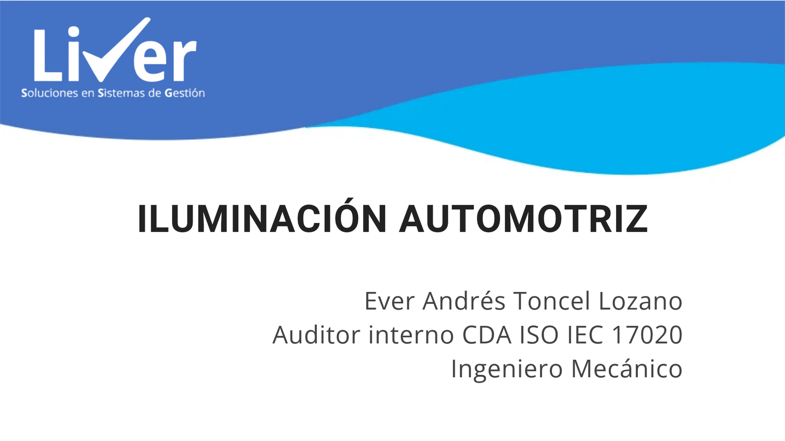 ILUMINACIÓN AUTOMOTRIZ PARA CDA